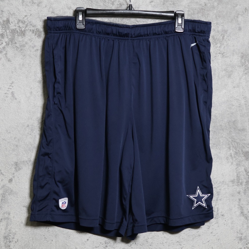 Nike Dallas Cowboys Shorts Mens 3XL Navy Blue  NFL Training Dri-FIT 597254-419